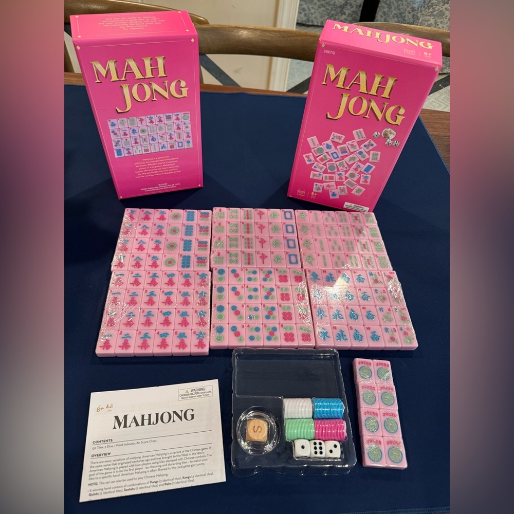 Pink Mahjong Set
